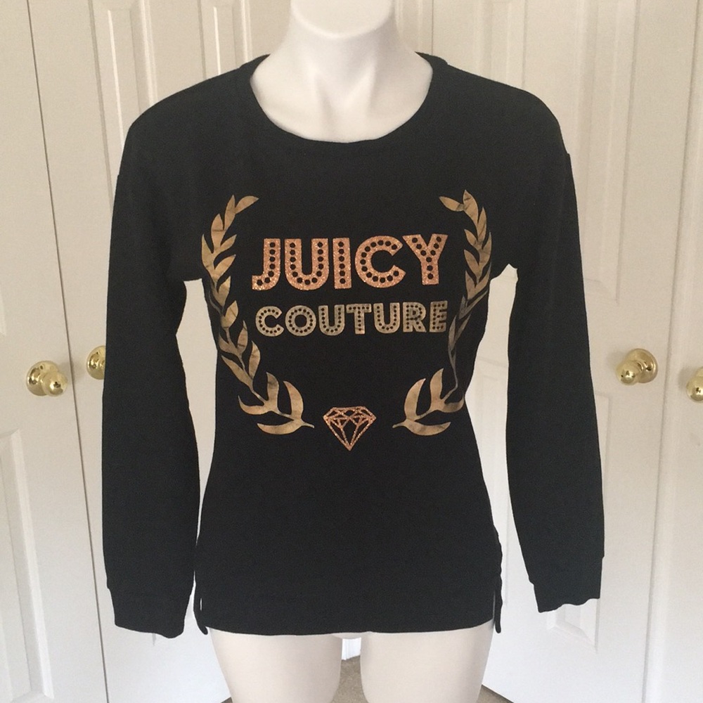 Juicy Couture Black Long Sleeve Sweater